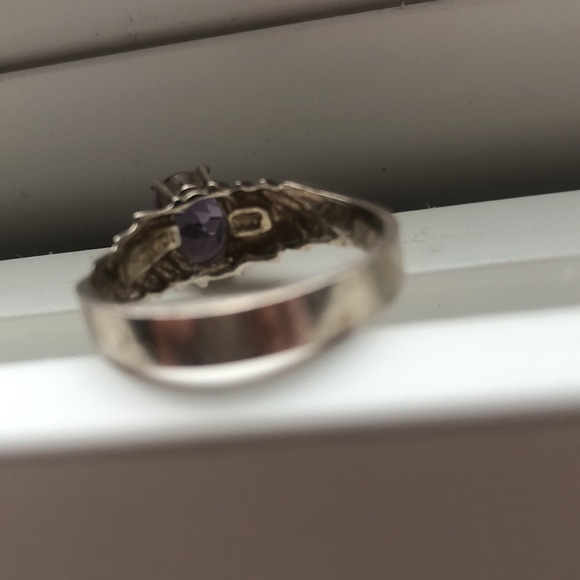 Sterling silver amethyst ring - Picture 4 of 4